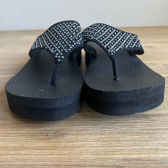 Skechers Women’s Yoga Foam Sparkle Thong Sandals Size 8 Comfort Flip Flops - Picture 8 of 11